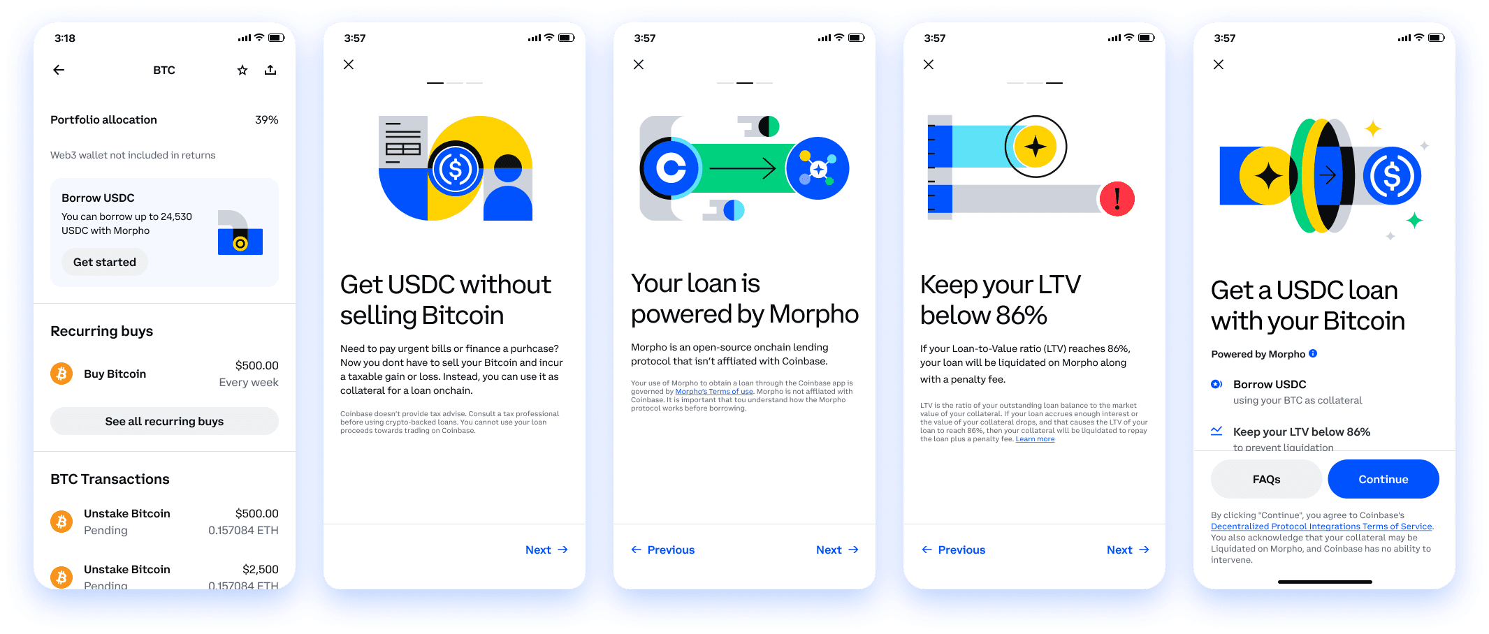Onboarding flow