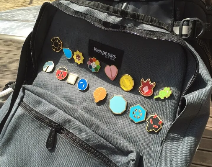 The Pokemon Badges from Amazon.com